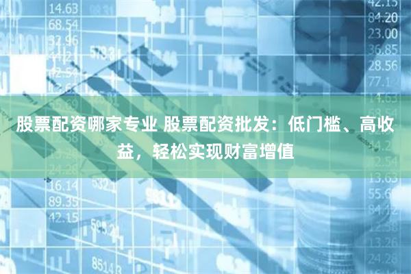 股票配资哪家专业 股票配资批发：低门槛、高收益，轻松实现财富增值